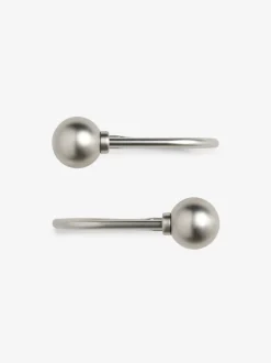 Gordijnroedes En -Accessoires*Next Set van 2 gordijndrapeerdbollen Geborsteld zilver