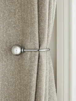 Gordijnroedes En -Accessoires*Next Set van 2 gordijndrapeerdbollen Chroom