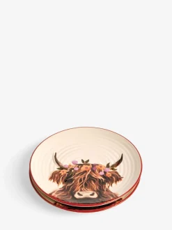 Tafelgerei|Eetservies En Pastaschalen*Next Set van 2 Hamish The Highland Cow borden