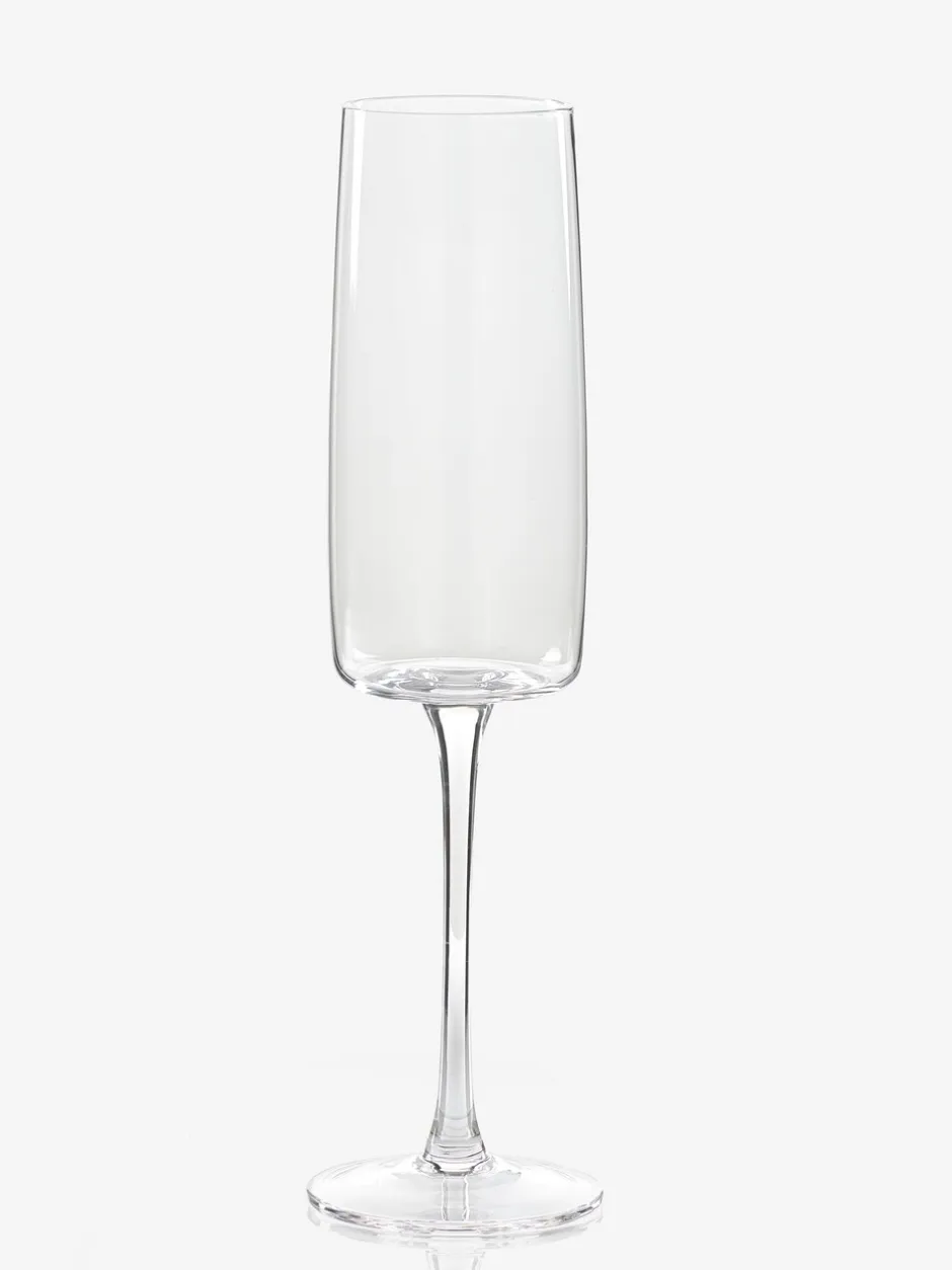 Glas|Tafelgerei|Next Set van 4 hoekige champagneflûtes