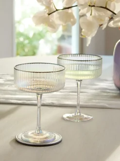 Glas*Next Set van 2 Hollis Iriserende Cocktailglazen