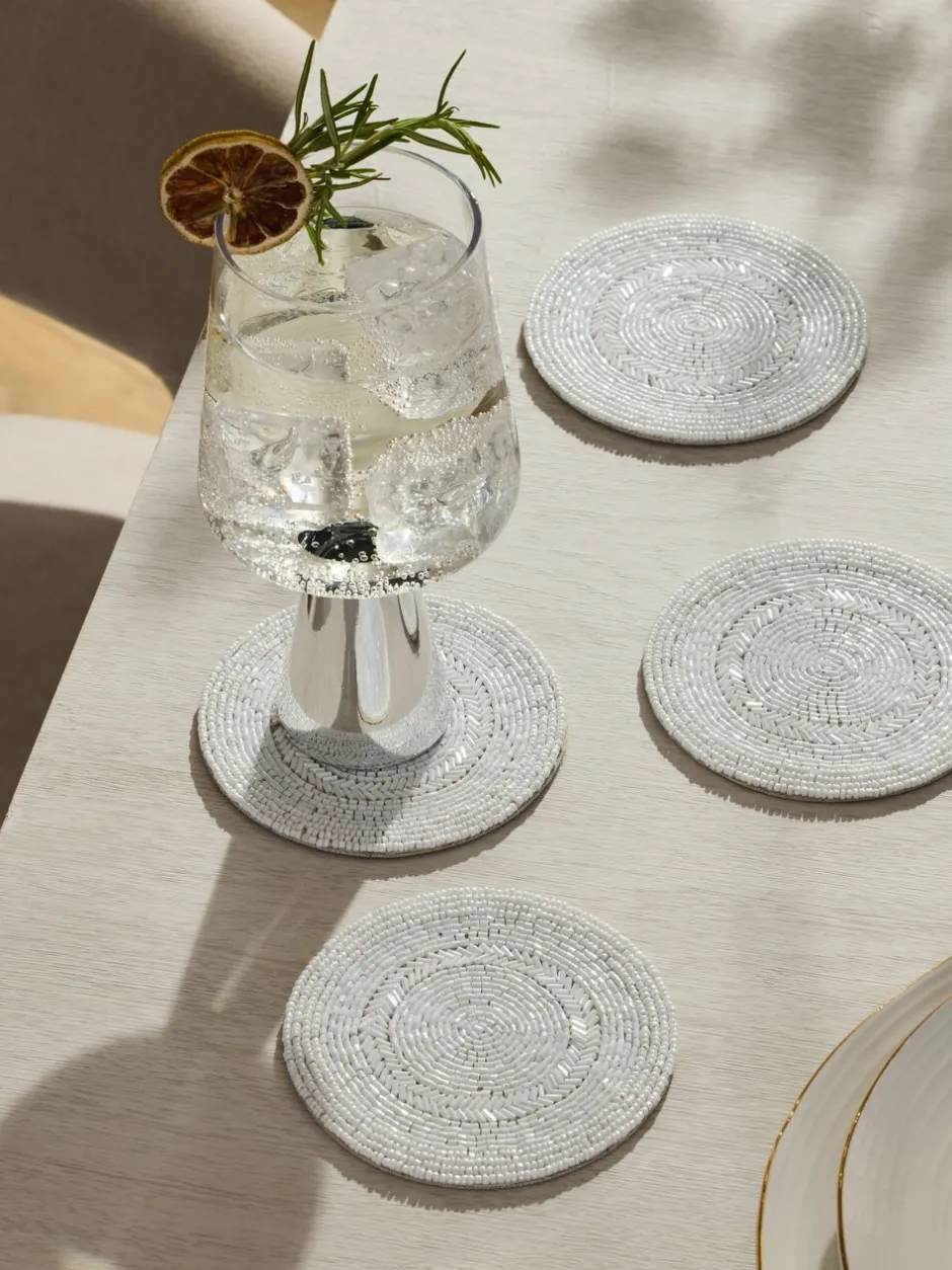 Tafellinnen En Placemats |Next Set van 4 kralenonderzetters