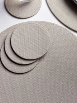 Tafelgerei|Tafellinnen En Placemats |Next Set van 4 omkeerbare placemats en onderzetters van imitatieleer