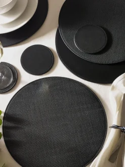Tafellinnen En Placemats |Tafelgerei*Next Set van 4 omkeerbare placemats en onderzetters van imitatieleer
