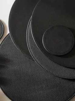 Tafellinnen En Placemats |Tafelgerei*Next Set van 4 omkeerbare placemats en onderzetters van imitatieleer
