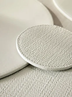 Tafellinnen En Placemats |Tafelgerei*Next Set van 4 omkeerbare placemats en onderzetters van imitatieleer