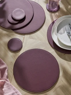 Tafellinnen En Placemats *Next Set van 4 omkeerbare placemats en onderzetters van imitatieleer