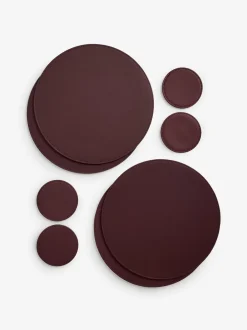Tafellinnen En Placemats *Next Set van 4 omkeerbare placemats en onderzetters van imitatieleer