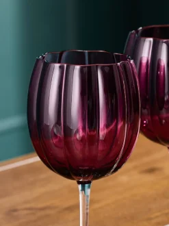 Tafelgerei|Glas*Next Set van 4 Ottilie wijnglazen Bordeauxrood