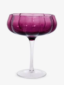 Glas|Next Set van 2 Ottilie-cocktailglazen Bordeauxrood