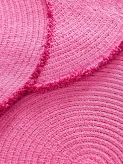 Tafellinnen En Placemats |Next Set van 4 placemats met franje Roze