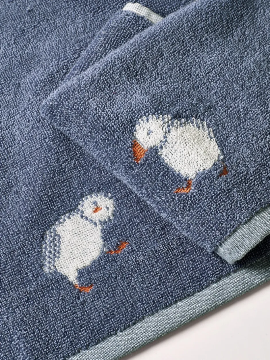 Handdoeken En Badmatten|Next Set van 2 Puffin 100% katoenen gezichtsdoekjes