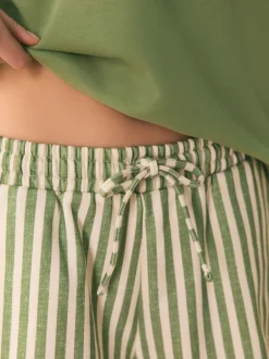 Shorts*Shabby Chic by Rachel Ashwell® Green Striped Lounge Shorts