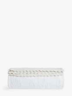 Kussentjes En Plaids|Kussentjes En Plaids|Shabby Chic by Rachel Ashwell® Textuur Bloemen Matelasse Bedloper Wit