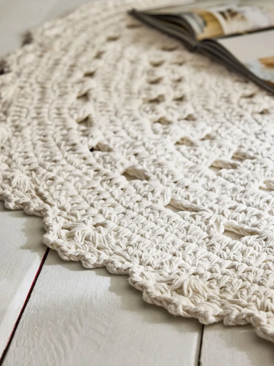 Vloerkleden En Lopers|Vloerkleden En Lopers|Shabby Chic by Rachel Ashwell® Rond Gehaakt Tapijt