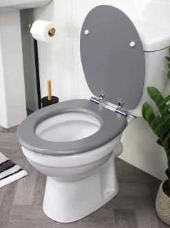 Badkameraccessoires*Showerdrape - Norfolk Soft Close houten toiletbril