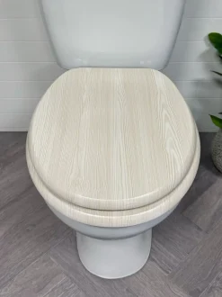 Badkameraccessoires*Showerdrape - Norfolk Soft Close houten toiletbril
