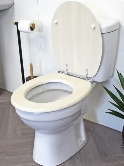 Badkameraccessoires*Showerdrape - Norfolk Soft Close houten toiletbril