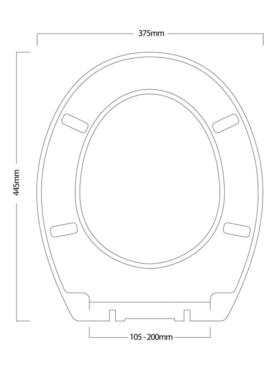 Badkameraccessoires*Showerdrape - Norfolk Soft Close houten toiletbril