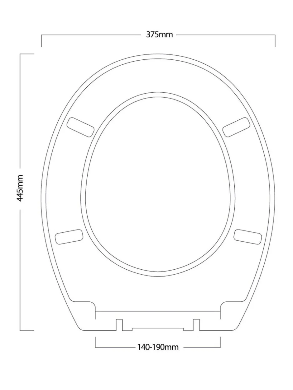 Badkameraccessoires|Showerdrape - Oxford houten toiletbril Bruin