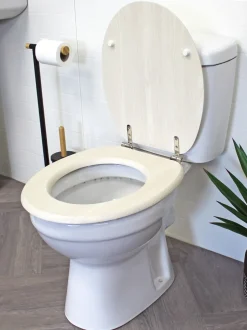 Badkameraccessoires|Showerdrape - Oxford houten toiletbril