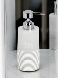 Badkameraccessoires*Showerdrape 3 Piece Bianco Striped Bathroom Accessories Set