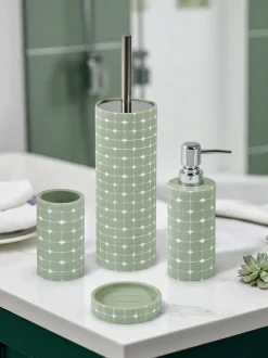 Badkameraccessoires|Showerdrape - Set van 4 Mosaica badkameraccessoires