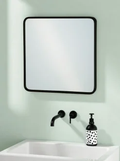 Spiegels|Showerdrape - Shoreditch vierkante badkamerspiegel met metalen frame