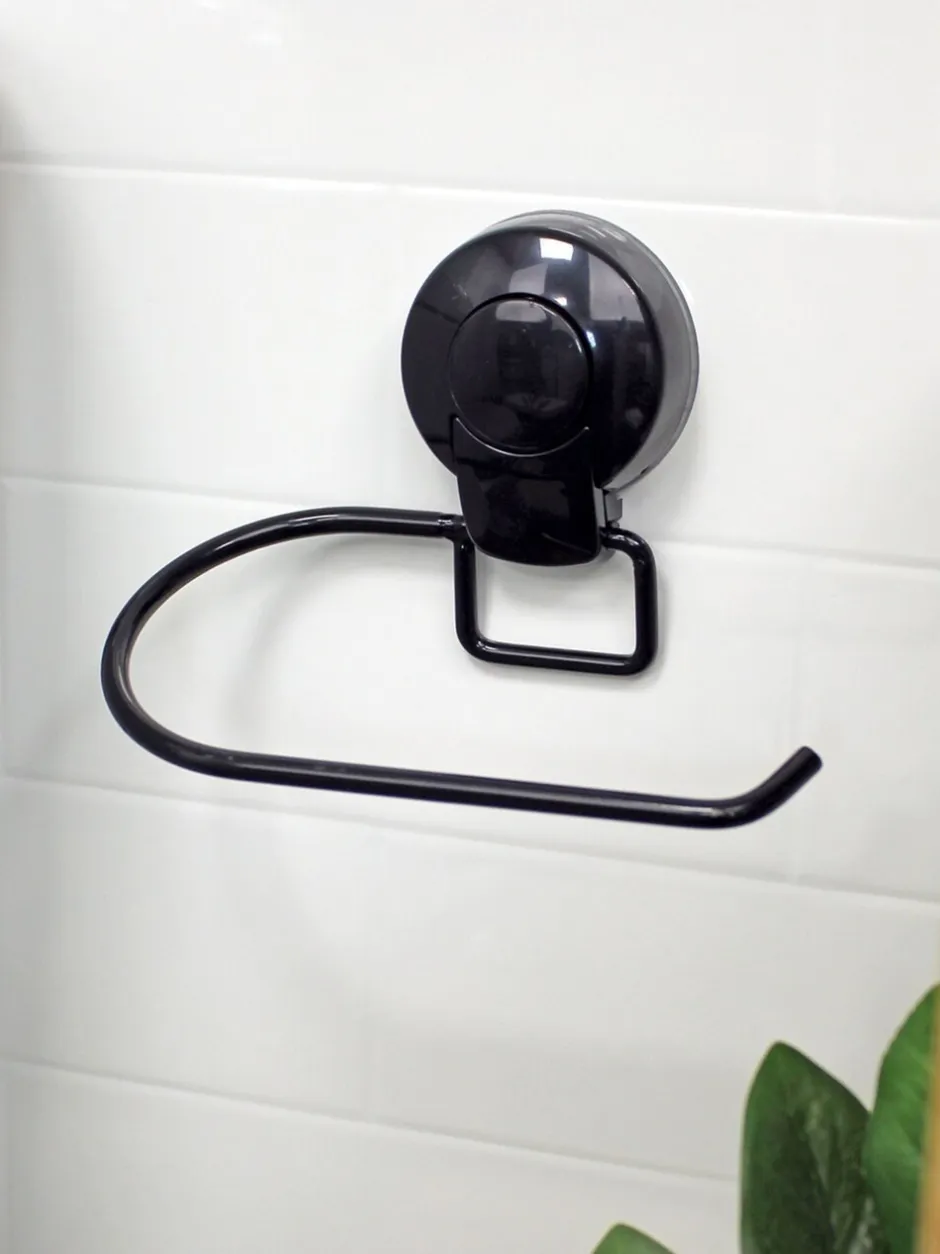 Badkameraccessoires*Showerdrape - Suctionloc 2-delige set met toiletrolhouder en handdoekring