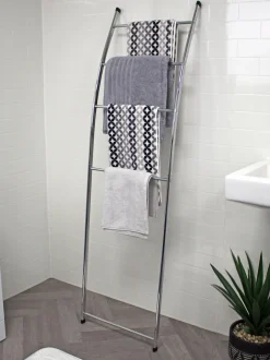 Badkameraccessoires*Showerdrape Apex Towel Ladder Stand Chroom