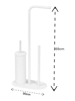 Badkameraccessoires*Showerdrape Aspen 3 in 1 Toilet Roll & Brush Combo