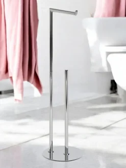 Badkameraccessoires|Showerdrape Belgravia Toilet Roll Holder & Spare Combo