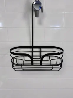 Badkameraccessoires|Showerdrape Dante Floor Caddy and Mini Shower Caddy Set Zwart