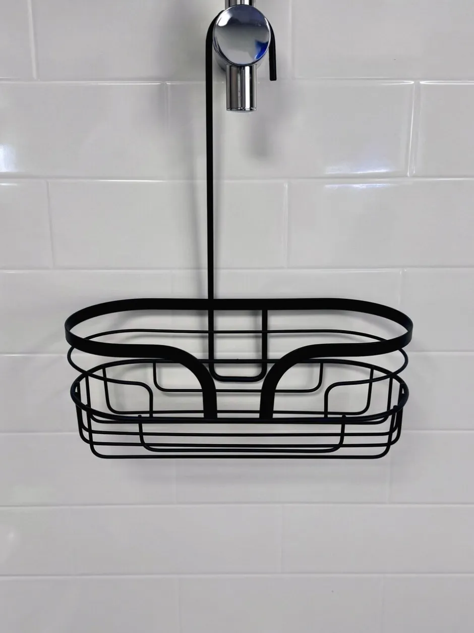 Badkameraccessoires|Showerdrape Dante Floor Caddy and Mini Shower Caddy Set Zwart