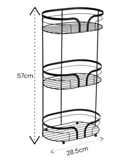 Badkameraccessoires|Showerdrape Dante Floor Caddy and Mini Shower Caddy Set Zwart