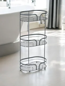 Badkameraccessoires*Showerdrape Dante Floor Caddy and Mini Shower Caddy Set Grijs