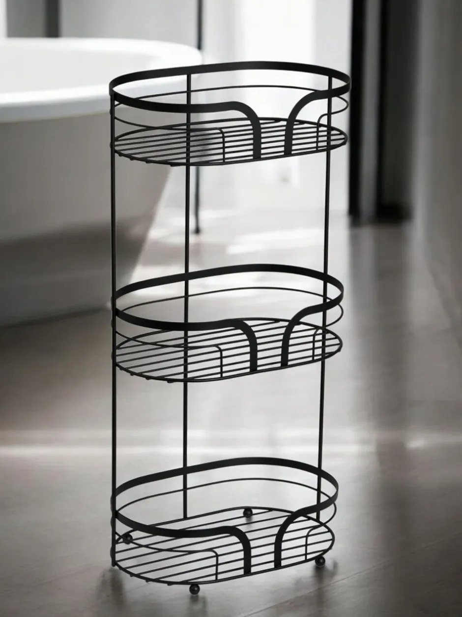 Badkameraccessoires|Showerdrape Dante Floor Caddy and Toilet Roll Holder