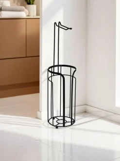 Badkameraccessoires|Showerdrape Dante Floor Caddy and Toilet Roll Holder