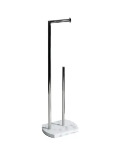 Badkameraccessoires*Showerdrape Octavia toiletrolhouder en rollenvoorraadhouder Wit