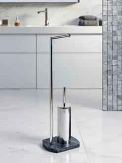 Badkameraccessoires*Showerdrape Octavia toiletborstel en -houder Grijs