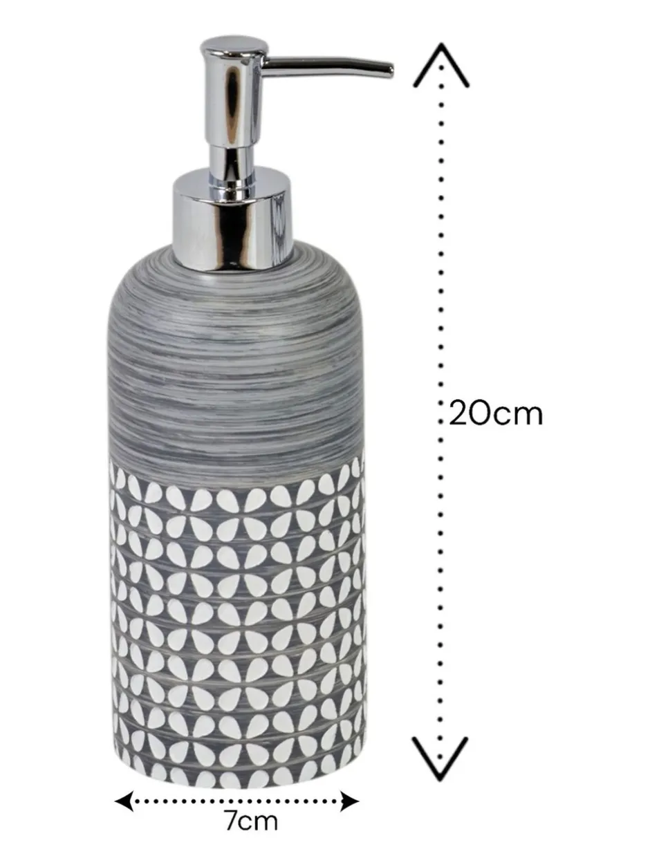 Badkameraccessoires*Showerdrape Ravello Geo Floral Liquid Soap Dispenser