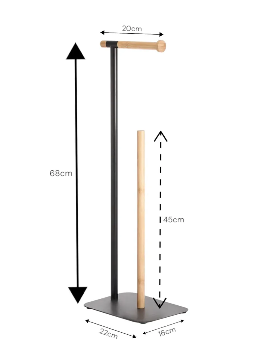 Badkameraccessoires*Showerdrape Sonata toiletrolhouder en rollenvoorraadhouder