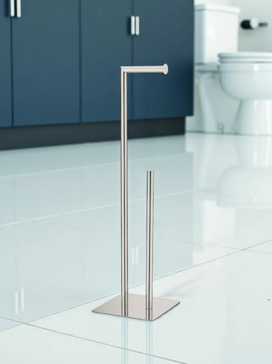 Badkameraccessoires*Showerdrape Stamford vrijstaande toiletrol- en reservepapierhouder