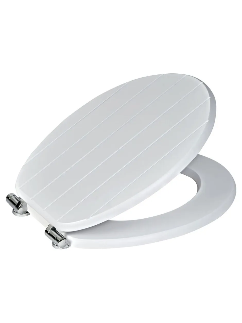 Badkameraccessoires*Showerdrape Suffolk Soft Close Wooden Toilet Seat