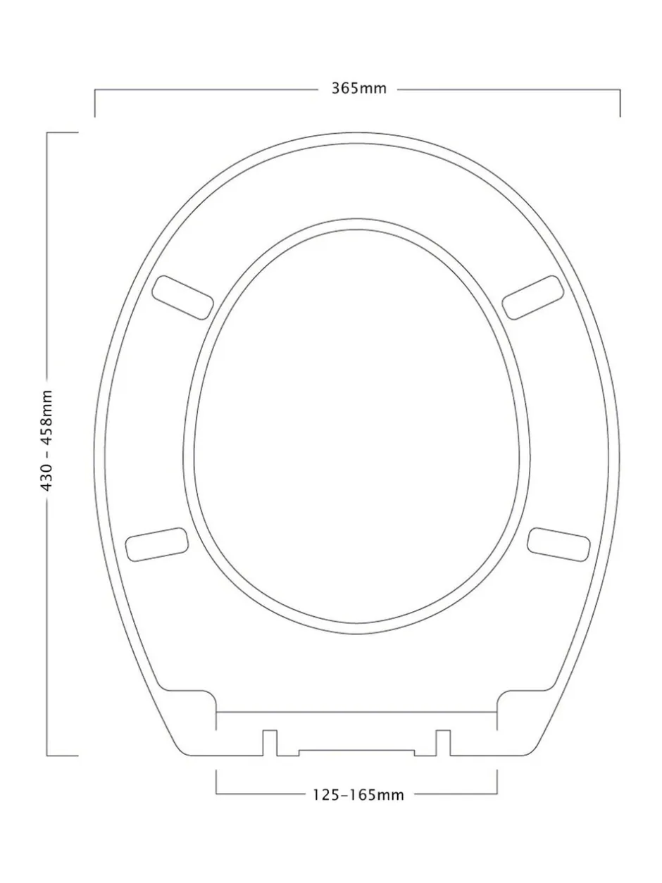 Badkameraccessoires*Showerdrape Suffolk Soft Close Wooden Toilet Seat