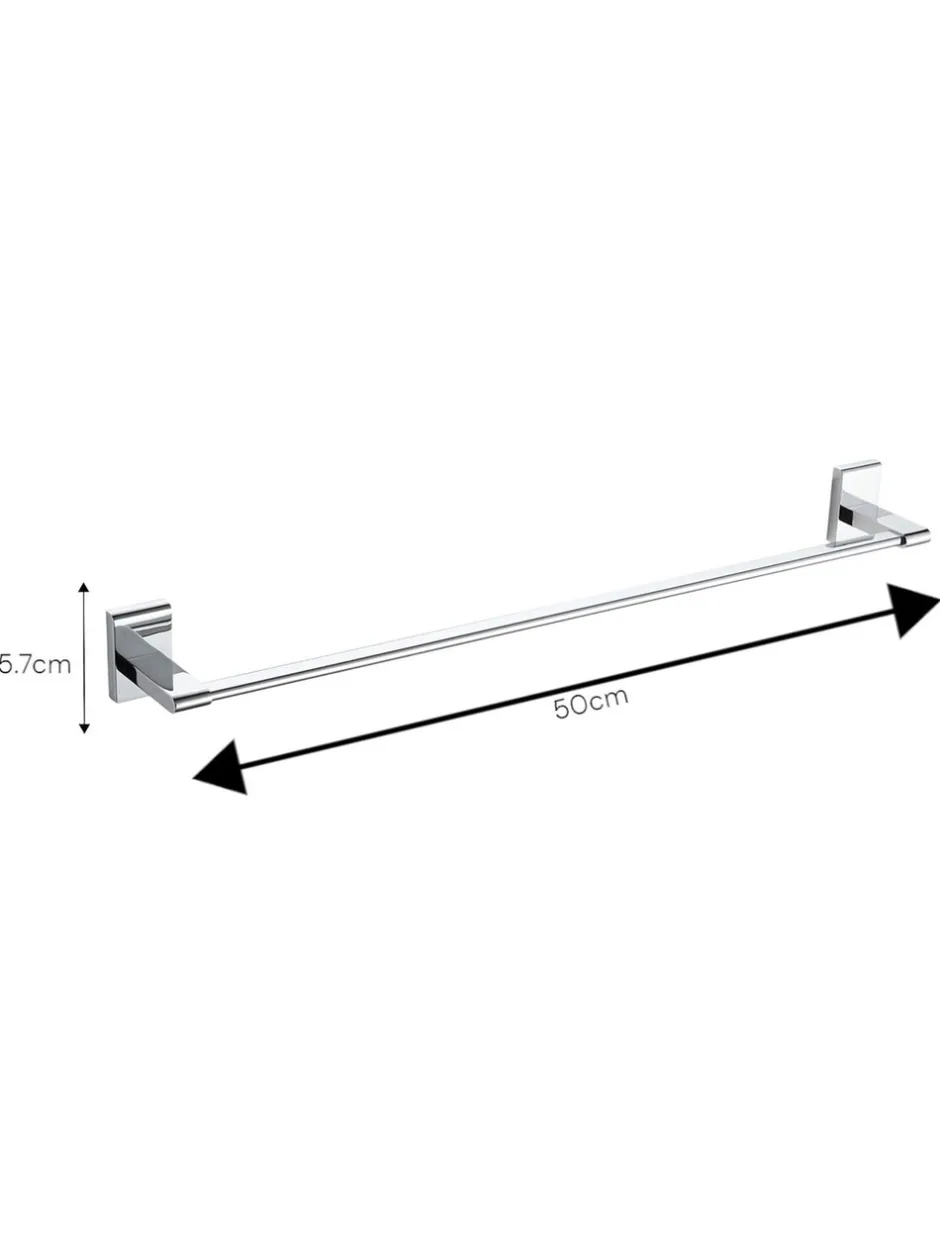 Badkameraccessoires|Showerdrape Unity Wall Mounted Rail Towel Zilver
