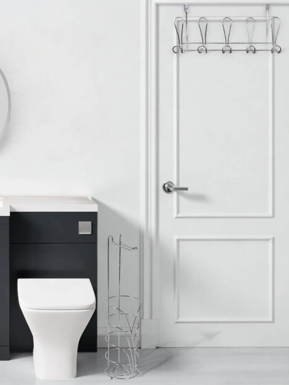 Badkameraccessoires|Showerdrape Vertu Toilet Roll & Spare Holder & Over Dook Hook Set Chroom