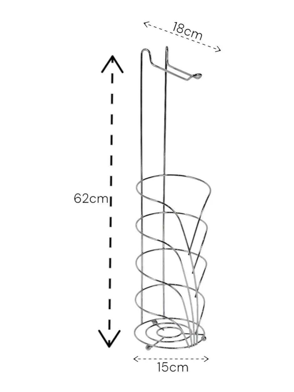 Badkameraccessoires|Showerdrape Vertu Toilet Roll & Spare Holder & Over Dook Hook Set Chroom