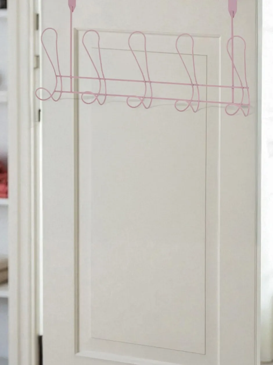 Badkameraccessoires|Showerdrape Vertu Toilet Roll & Spare Holder & Over Dook Hook Set Roze