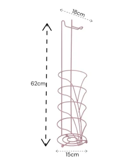 Badkameraccessoires|Showerdrape Vertu Toilet Roll & Spare Holder & Over Dook Hook Set Roze